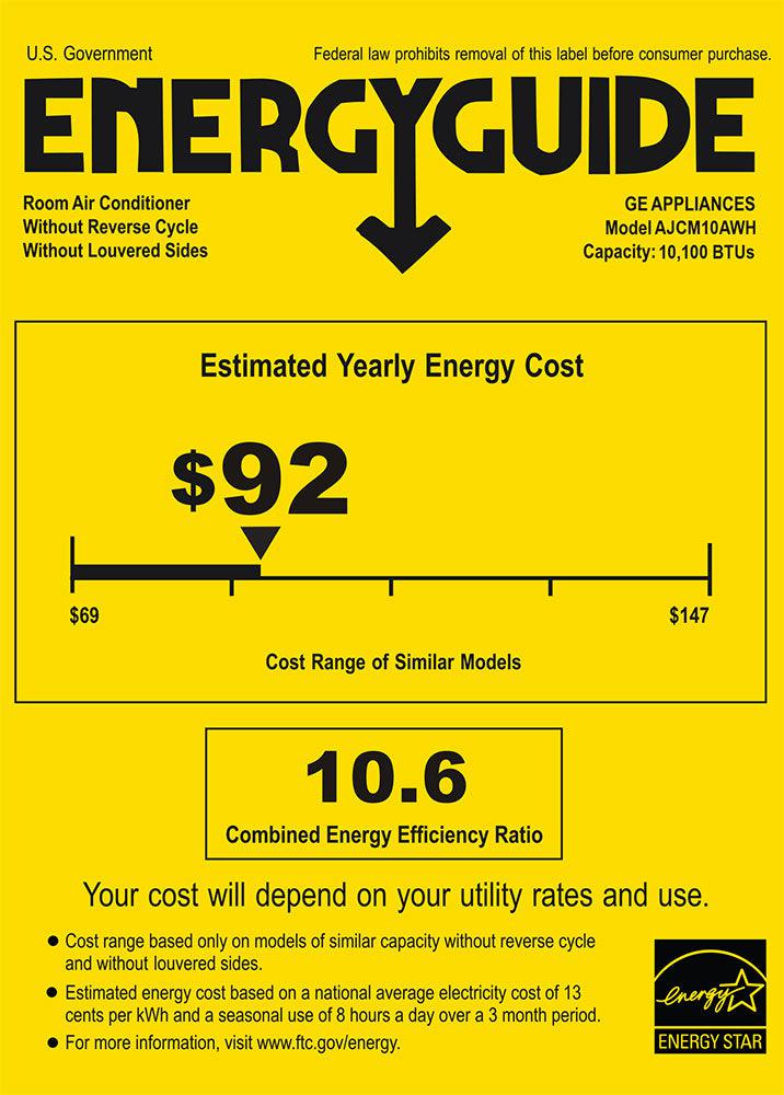 GE 10,000 BTU High Mount Through-the-Wall Air Conditioner - Cooling Only