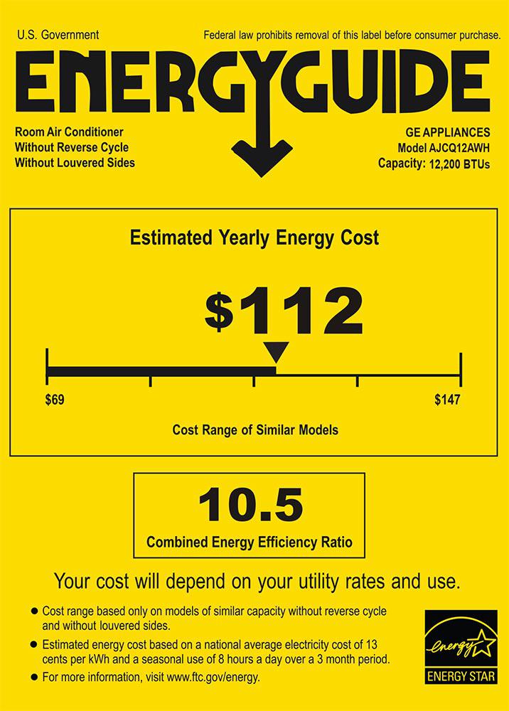 GE 12,000 BTU 115 Volt Through-the-Wall Air Conditioner - Cooling Only