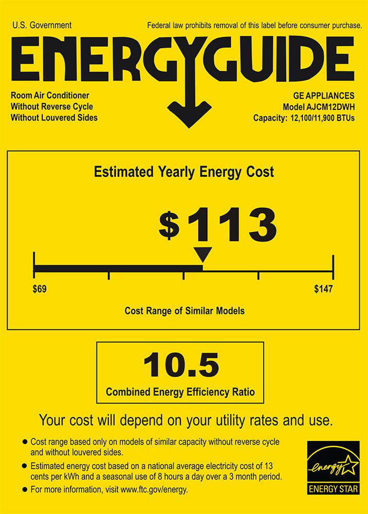 GE 12,000 BTU High Mount Through-the-Wall Air Conditioner - Cooling Only