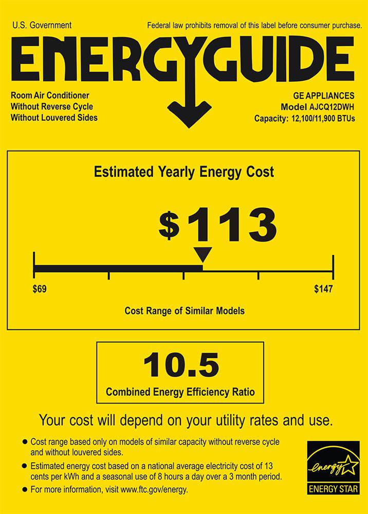 GE 12,000 BTU Through-the-Wall Air Conditioner - Cooling Only