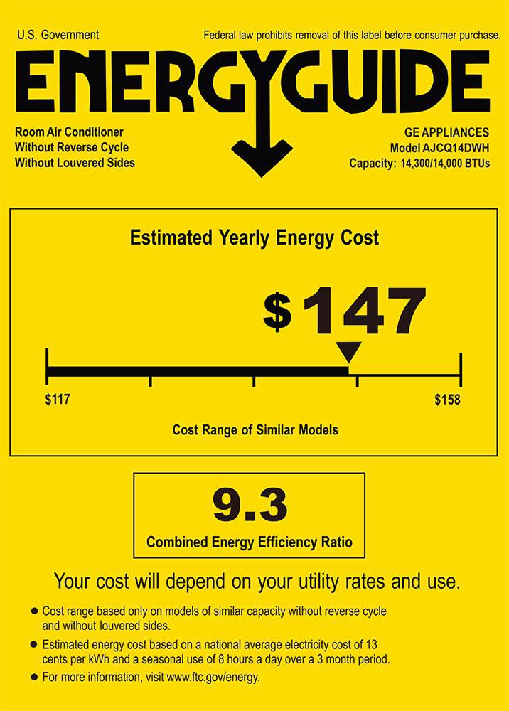 GE 14,000 BTU Through-the-Wall Air Conditioner - Cooling Only