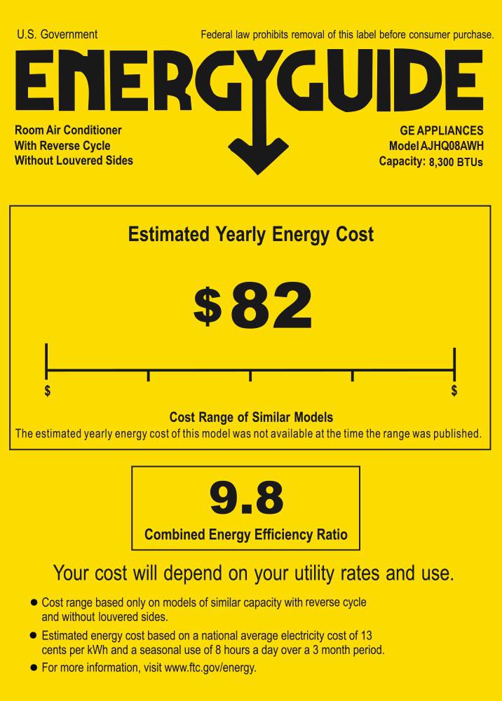 GE 8,200 BTU 115 Volt Through-the-Wall Air Conditioner with Heat Pump